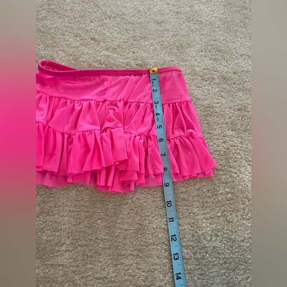 Girl’s Black and White Swim Suit with Pink Skirt - Size: Medium 7-8 - Picture 6 of 10